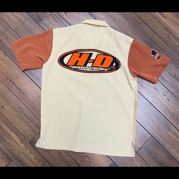Harley Davidson button up collar dress shirt - Picture 3 of 5